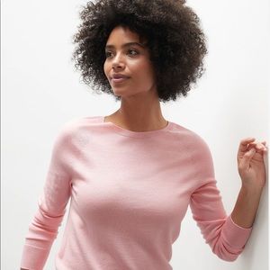 Banana Republic Filpucci sweater pale pink knit jumper pullover knitted wool S